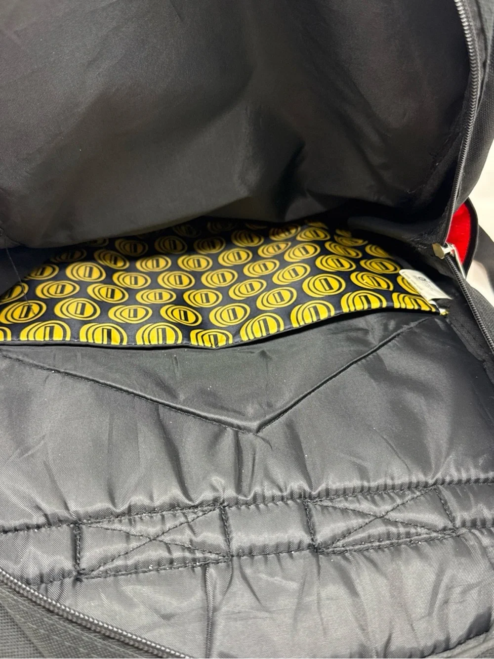 Nintendo Super Mario Black and Yellow Logo Backpack